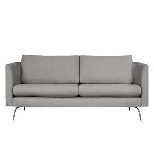 2-Sitzer Sofa Kayena Webstoff Inas: Platin - Chrom glänzend