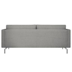 2-Sitzer Sofa Kayena Webstoff Inas: Platin - Chrom glänzend