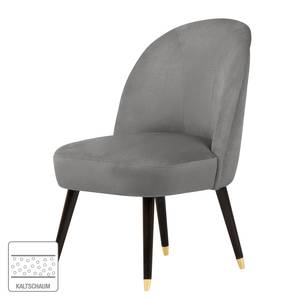 Fauteuil Vinosul II Velours - Gris clair