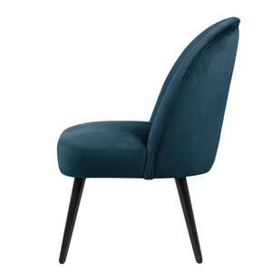 Fauteuil Vinosul I Fluweel - Marineblauw