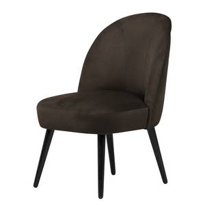 Fauteuil Vinosul I Velours - Marron foncé