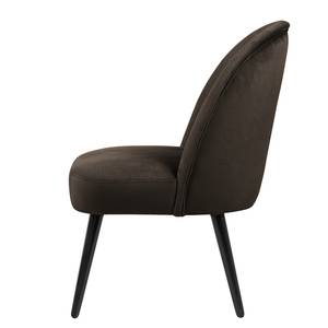 Fauteuil Vinosul I Velours - Marron foncé