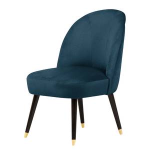 Fauteuil Vinosul II Fluweel - Marineblauw