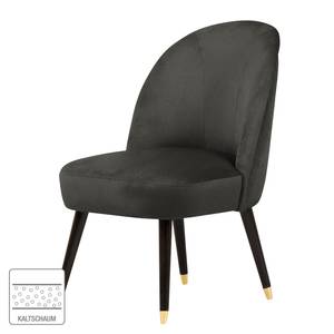 Fauteuil Vinosul II Velours - Gris foncé