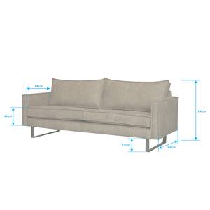 3-Sitzer Sofa Liel Microfaser Priya: Dunkelbraun