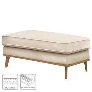 Polsterhocker Lauwe Webstoff - Creme