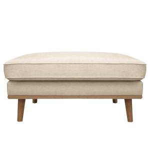 Polsterhocker Lauwe Webstoff - Creme