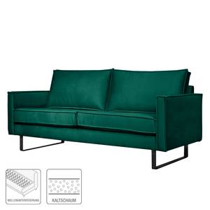 Sofa Liel I (2,5-Sitzer) Antiklederlook - Samt Onoli: Antikgrün