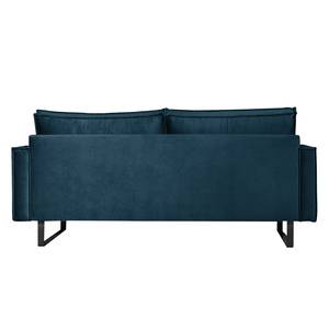 Sofa Liel I (2,5-Sitzer) Antiklederlook - Samt Onoli: Marineblau