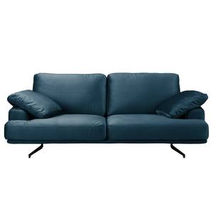 Sofa Hendra II (2-Sitzer) Webstoff - Samt Onoli: Marineblau