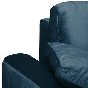 Sofa Hendra II (2-Sitzer) Webstoff - Samt Onoli: Marineblau