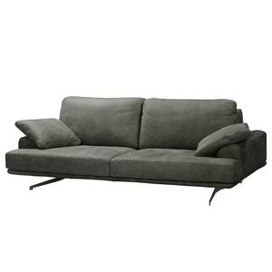 Sofa Hendra I (3-Sitzer) Echtleder - Anthrazit