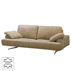 Sofa Hendra I (2-Sitzer) Echtleder - Taupe