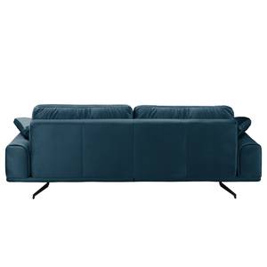 Sofa Hendra II (3-Sitzer) Webstoff - Samt Onoli: Marineblau
