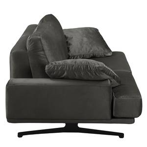 Sofa Hendra II (2-Sitzer) Webstoff - Samt Onoli: Bisonbraun