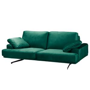 Sofa Hendra II (2-Sitzer) Webstoff - Samt Onoli: Antikgrün