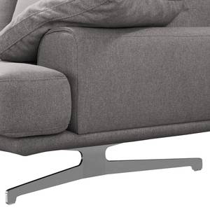 Sofa Hendra II (2-Sitzer) Webstoff - Webstoff Delea: Dunkelgrau