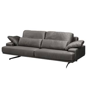 Sofa Lurrip II (3-Sitzer) Webstoff - Samt Onoli: Rauchgrau