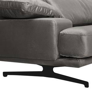 Sofa Lurrip II (3-Sitzer) Webstoff - Samt Onoli: Rauchgrau