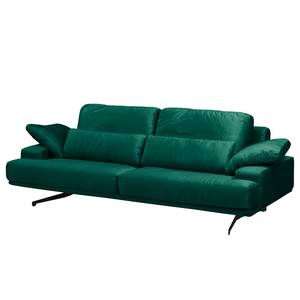 Sofa Lurrip II (3-Sitzer) Webstoff - Samt Onoli: Antikgrün