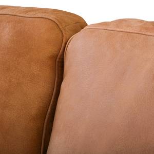 Ecksofa Hendra I Echtleder - Cognac - Longchair davorstehend links