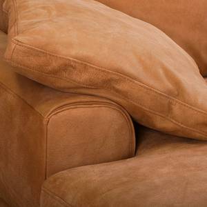 Ecksofa Hendra I Echtleder - Cognac - Longchair davorstehend links