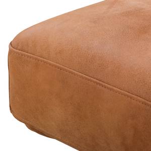 Ecksofa Hendra I Echtleder - Cognac - Longchair davorstehend rechts