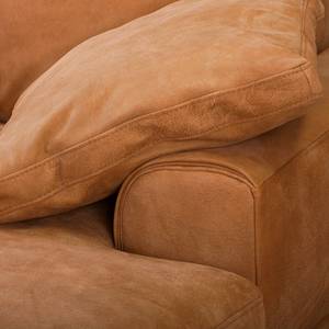 Ecksofa Hendra I Echtleder - Cognac - Longchair davorstehend rechts