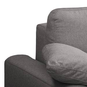 Ecksofa Hendra II Webstoff - Webstoff Delea: Dunkelgrau - Longchair davorstehend links