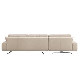 Ecksofa Hendra II Webstoff - Webstoff Delea: Beige - Longchair davorstehend links