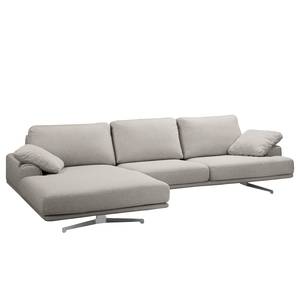 Ecksofa Hendra II Webstoff - Webstoff Delea: Grau - Longchair davorstehend links