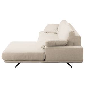 Ecksofa Hendra II Webstoff - Webstoff Delea: Beige - Longchair davorstehend rechts