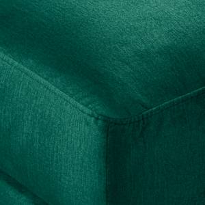 Canapé d’angle Hendra II Tissu - Velours Onoli: Vert vieilli - Méridienne courte à gauche (vue de face)