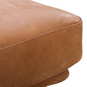 Ecksofa Lurrip I Echtleder - Cognac - Longchair davorstehend links