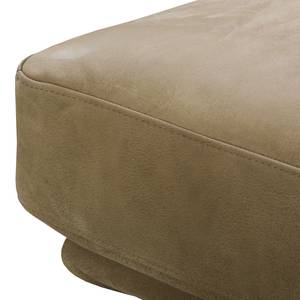 Ecksofa Lurrip I Echtleder - Taupe - Longchair davorstehend rechts