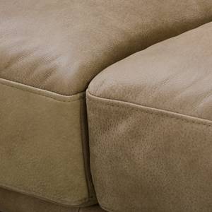 Ecksofa Lurrip I Echtleder - Taupe - Longchair davorstehend rechts