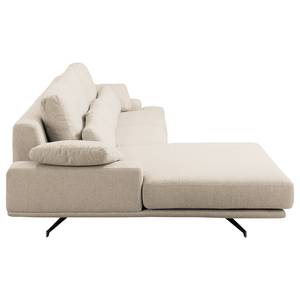 Ecksofa Lurrip II Webstoff - Webstoff Delea: Beige - Longchair davorstehend links