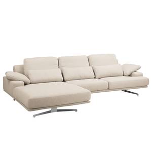 Ecksofa Lurrip II Webstoff - Webstoff Delea: Beige - Longchair davorstehend links