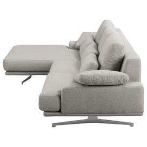 Ecksofa Lurrip II Webstoff - Webstoff Delea: Grau - Longchair davorstehend links