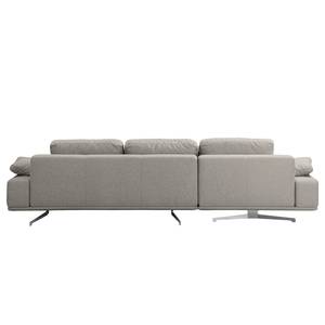 Ecksofa Lurrip II Webstoff - Webstoff Delea: Grau - Longchair davorstehend links