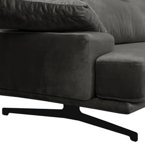 Ecksofa Lurrip II Webstoff - Samt Onoli: Bisonbraun - Longchair davorstehend rechts