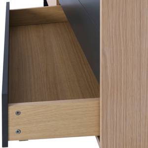 Dressoir Score I fineer van echt hout - eikenhout/antracietkleurig