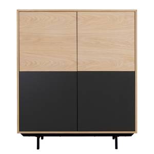 Highboard Score Echtholzfurnier - Eiche / Anthrazit