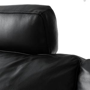 Sofa Harlev (3-Sitzer) Echtleder - Schwarz