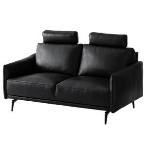 Sofa Harlev (2-Sitzer) Echtleder - Schwarz