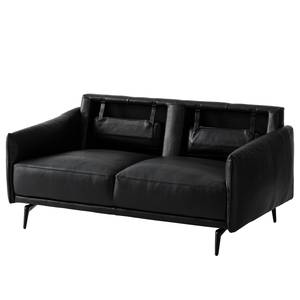 Sofa Harlev (2-Sitzer) Echtleder - Schwarz