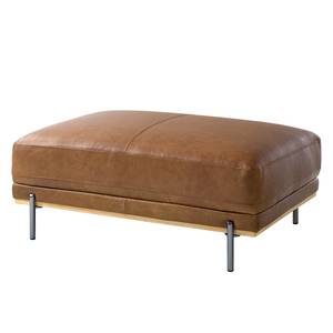 Pouf repose-pieds Garapu Cuir - Marron