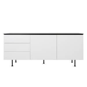 Sideboard Plain Weiß / Schwarz