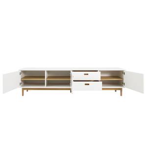 Buffet bas Svea II Blanc / Imitation chêne