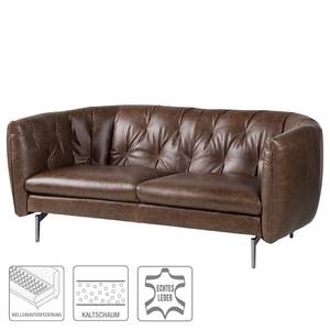 Sofa Los Andes (2,5-Sitzer) Echtleder - Braun